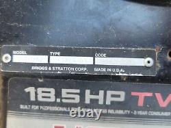 18.5 HP Briggs and stratton opposing twin 42D707 Runs Great V Twin Local Ship