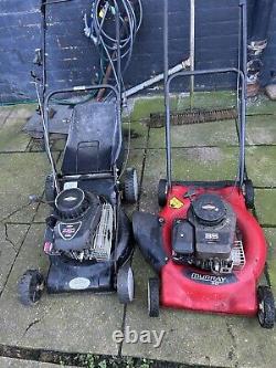 2 petrol lawn mowers spares or repairs