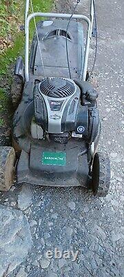 2019 Gardenline gl46 Lawn Mower Runs Fine Brigg Stratton 550 E 140cc READ DETAIL