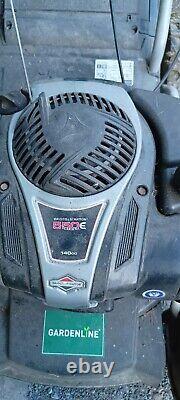 2019 Gardenline gl46 Lawn Mower Runs Fine Brigg Stratton 550 E 140cc READ DETAIL