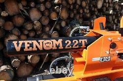 2020 22ton VENOM wood log Splitter Petrol Hydraulic Road Towable BS Vanguard