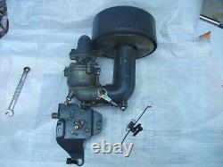 8hp Briggs & Stratton M190432 Carburetor with Intake, Air Cleaner & Linkage 1976