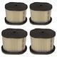 Air Filters Fit Briggs & Stratton Engines Pack Of 4 697029