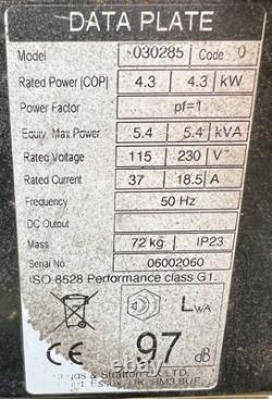 Briggs & Stratton 5.4 Kva Petrol Generator