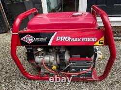 Briggs & Stratton ProMax 6000 E Generator Good condition Hardly used