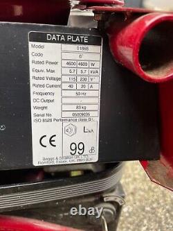 Briggs & Stratton ProMax 6000 E Generator Good condition Hardly used