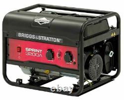 Briggs & Stratton Sprint 3200A 3.1kw Portable Petrol Generator AVR Framed