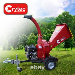 CRYTEC Terminator 4.7inch Wood Chipper Garden Shredder Petrol Heavy Duty