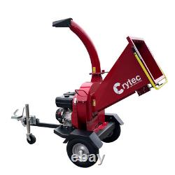 CRYTEC Terminator 4.7inch Wood Chipper Garden Shredder Petrol Heavy Duty