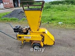 Chipper shredder with petrol engine