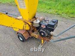 Chipper shredder with petrol engine