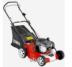 Cobra 41cm 16 Petrol Push Lawnmower Lightweight Lawn Mower Briggs Stratton M40B