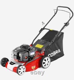 Cobra 41cm 16 Petrol Push Lawnmower Lightweight Lawn Mower Briggs Stratton M40B