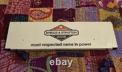 Collectible Briggs & Stratton 4 Cycle Engine Advertising Sign Vintage Used