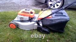 Flymo Briggs & Stratton Self-Propelled Petrol Mower Power Roller+Grass Bag VG