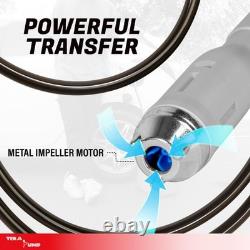 Fuel Transfer Pump with Overfill Protection 2.7 GPM Universal Gas Can Adapter