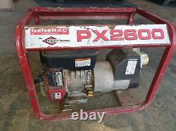 Generac PX2600 petrol generator 2.1kW 2.6kVA continuous 110V & 230V output