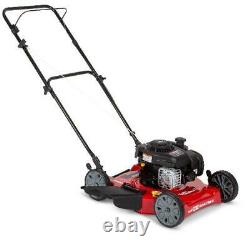 Hand Push Lawn Mower Cutter 20 In. Side Discharge with Briggs And Stratton Engine