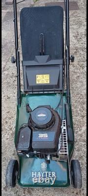 Hayter Harrier Lawnmower In GWO Briggs And Stratton Engine Rear Roller Grass Bag
