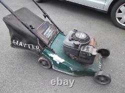 Hayter Hunter 41 Petrol Lawn Mower Working Briggs and stratton quantumxm 35