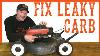 How To Fix A Briggs Or Tecumseh Lawn Mower That Leaks Gas From The Carburetor