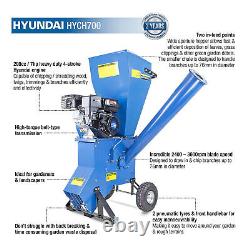 Hyundai Petrol 4-Stroke Garden Wood Chipper 208cc 76mm HYCH700