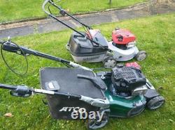 Masport 500 AL 18inch and ATCO Quattro 22SV both Briggs and Stratton 675 EXi