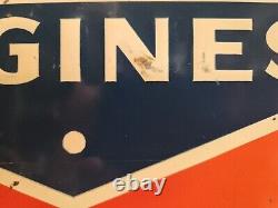 Nos Vintage Original Antique Gas Oil General Store Tin Sign Excellent Condition