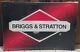 Original Briggs & Stratton Motor Dealer Issued Aluminum Advertising Sign 27x18