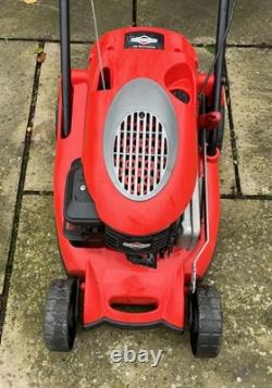 Petrol lawnmower, Briggs & Stratton engine recently serviced by professionals