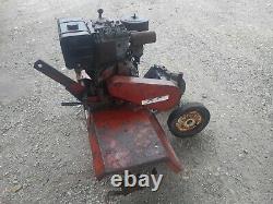 RARE ROPER ROTOTILLER ROTAVATOR WITH 8HP ENGINE mounts on a ride on lawn mower