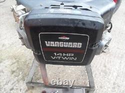 Ride on mower Vertical 14HP V-Twin Briggs & Stratton Vanguard Petrol Engine