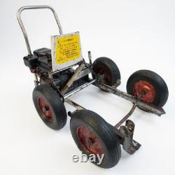 (SOLD) Four Wheel Bitumen Emulsion Pump Tar Sprayer Tack Coating Barrel Spray
