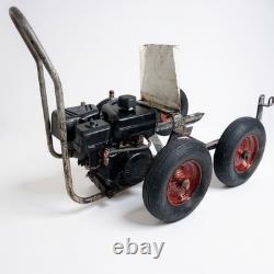 (SOLD) Four Wheel Bitumen Emulsion Pump Tar Sprayer Tack Coating Barrel Spray
