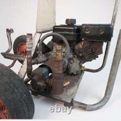 (SOLD) Four Wheel Bitumen Emulsion Pump Tar Sprayer Tack Coating Barrel Spray