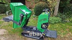 Tracked Mini Dumper with Scoop Petrol Electric Start- Hydraulic Tip 0.5 Ton