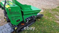 Tracked Mini Dumper with Scoop Petrol Electric Start- Hydraulic Tip 0.5 Ton
