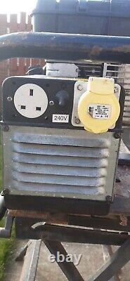Used 5hp briggs and stratton 240v/110v generator with 13amp plug
