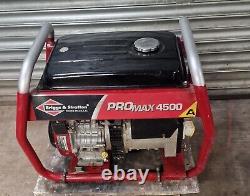 Used portable petrol generator Briggs &Stratton Promax 4500