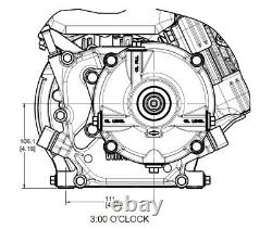 Vanguard 6.5 HP Commercial Engine CCW 61 Reduction 12V352-0015-F1 Honda Replace