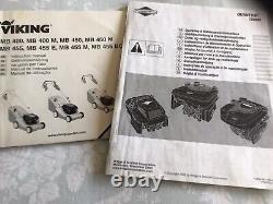 Viking MB455 Mower, with Briggs & Stratton Petrol Engine, Full Instruction Manuals