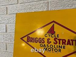 Vintage (1960's/70's) Briggs & Stratton Flex Steel 4 Cycle Gasoline Motor Sign