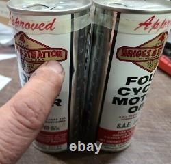 Vintage Briggs & Stratton 4 Four Cycle Motor Oil 4 pack Oil Cans