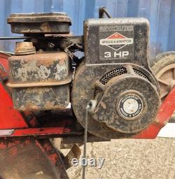 Vintage Briggs and Stratton 3HP Petrol Rotavator Cultivator with Attachments