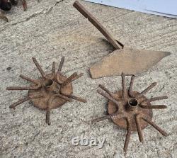 Vintage Briggs and Stratton 3HP Petrol Rotavator Cultivator with Attachments