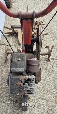 Vintage Briggs and Stratton 3HP Petrol Rotavator Cultivator with Attachments
