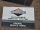Vintage Metal Briggs Stratton Authorized Service Center Sign Free Shipping