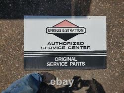 Vintage Metal Briggs Stratton authorized Service Center Sign FREE SHIPPING
