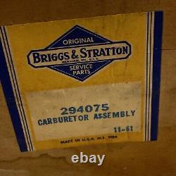 Vintage OEM Briggs & Stratton Carburetor 294075 NOS