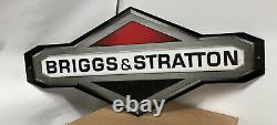 Vintage Official Briggs & Stratton 22×10 1/2 Thick Metal Sign-New-Excellent